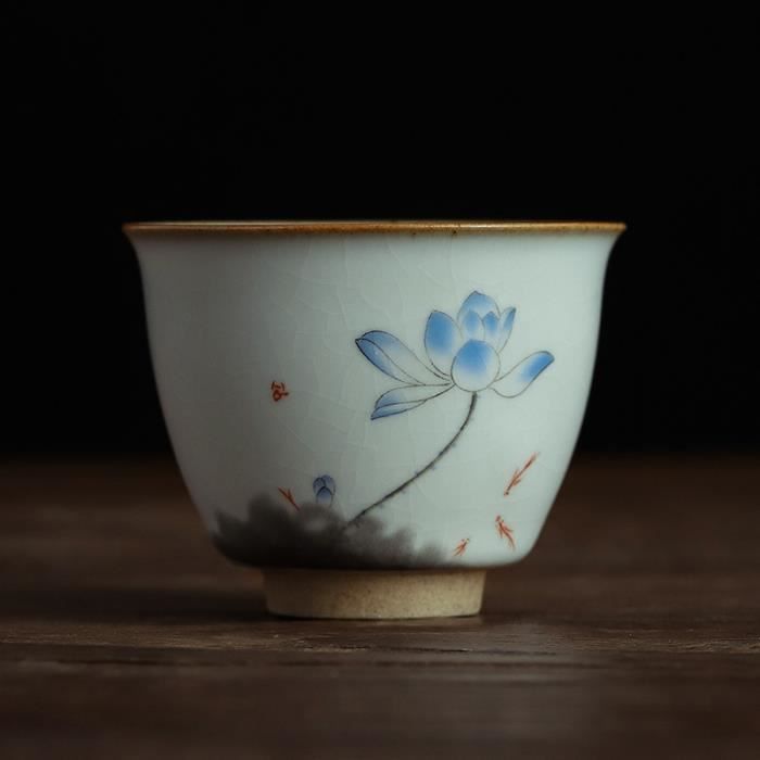 Tasse à café,Tasse à thé cuite au four en céramique Kung Fu service à