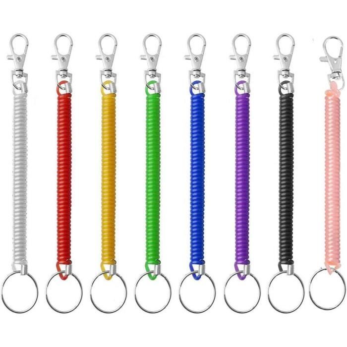 Bobines Spirales Colorées Pour Porte-clés – Lot Multicolore – Neuf Sans étiquettes