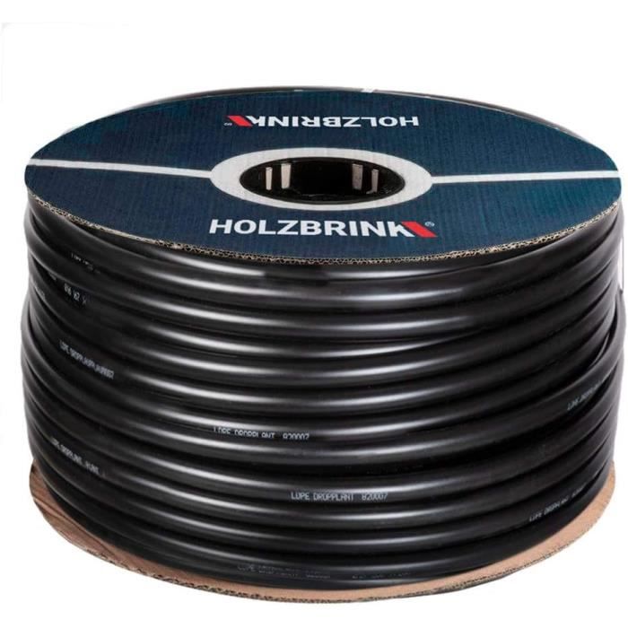 Tuyau D’irrigation LDPE 20mm (3/4”) - 50m | Pour Système Goutte à Goutte | Robustesse Et Flexibilité | HOLZBRINK