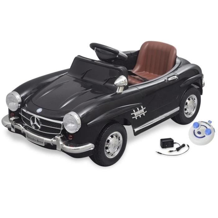 Voiture Electrique 6 V Avec Telecommande Mercedes Benz 300sl Noire Cadeau Noel Enfant Cdiscount Jeux Jouets