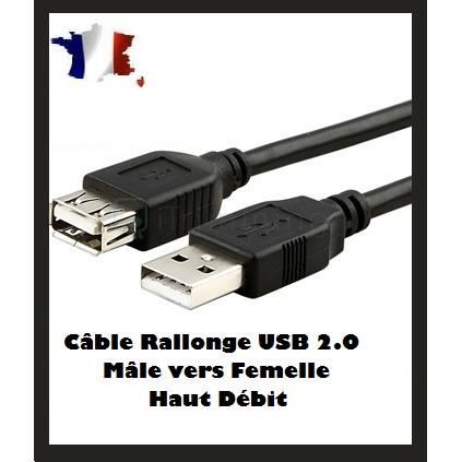 Maclean MCTV-746 Cable USB Micro 3m Câble Connecteur-broches Micro
