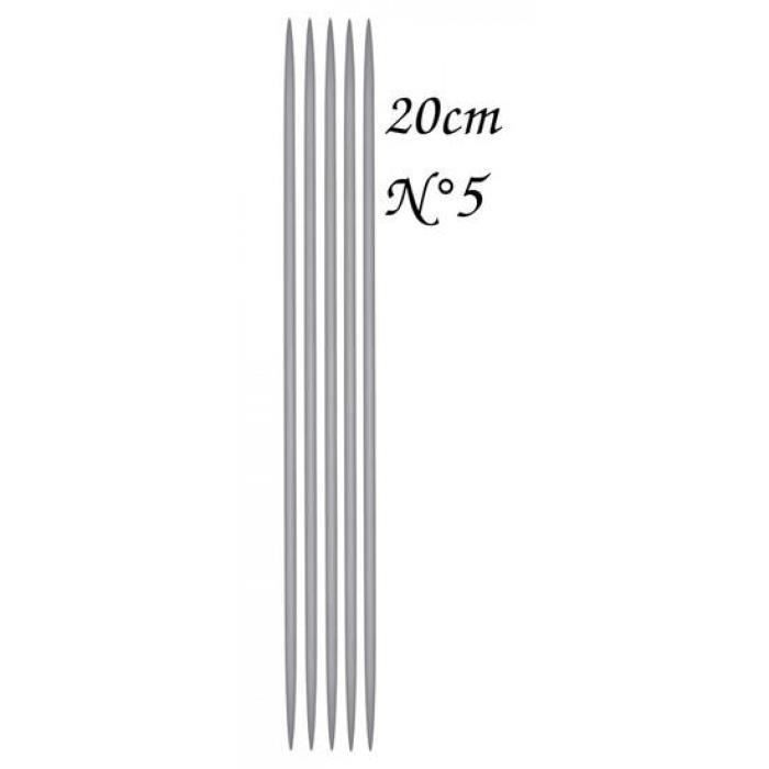 3.5 MM 5 AIGUILLES A TRICOTER Longueur 20 cm