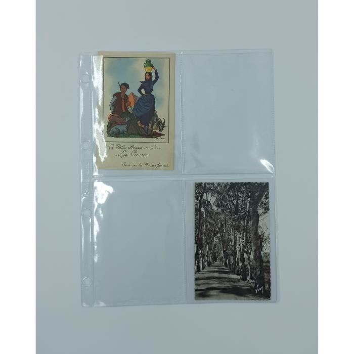 Feuilles à Pochette Pour Télécartes - Lot De 50 - Format A4, Ouverture Par Le Haut - PVC 140 Microns