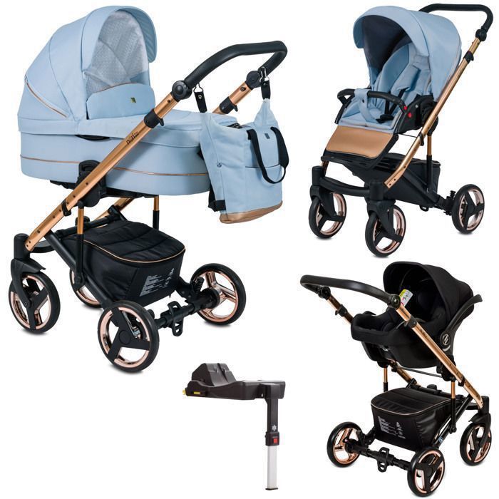 NERI RoseGold ISOFIX - Poussette 4en1 - Landau, siège auto groupe