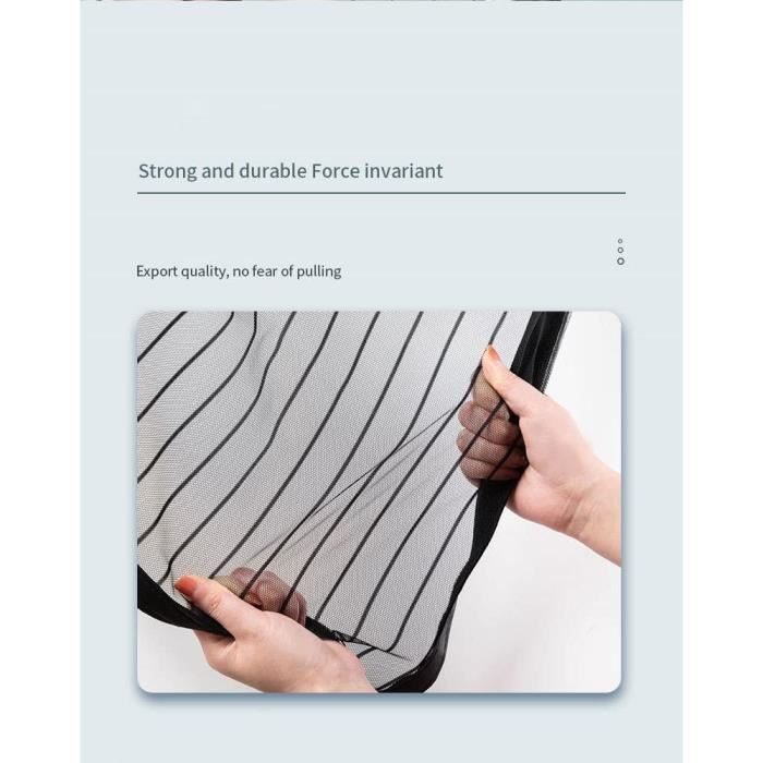 Moustiquaire Porte Magnétique 175 X 240 Cm Anti-Moustique Moustiquaire Porte Fenêtre Magnétique Installation Sans Outil Facile Pour Porte De Balcon Et Porte Patio, Blanc