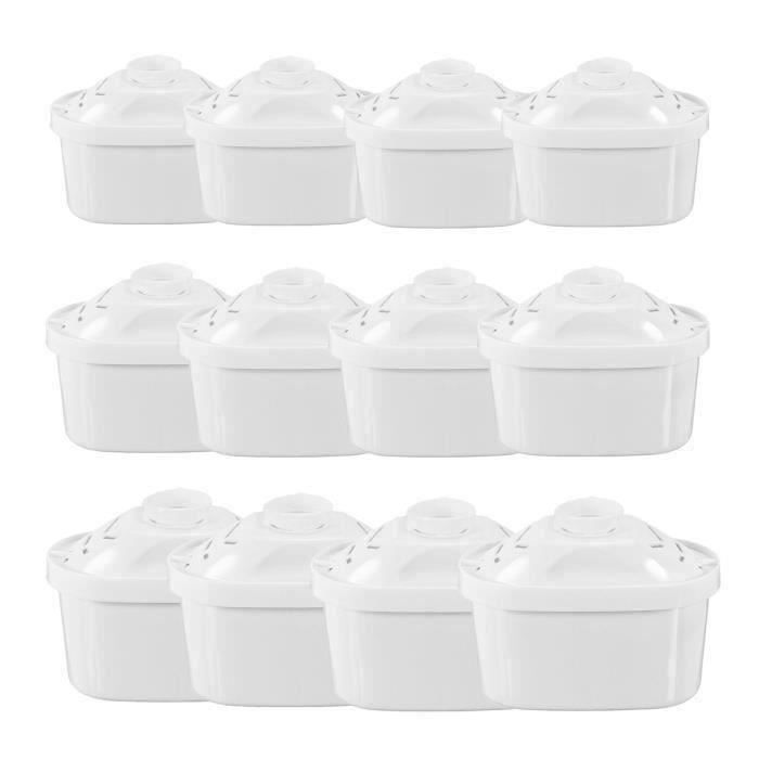 4 Pack Brita Cartouche Filtre, compatibles Brita maxtra Mava elemaris XL Carafe Filtrante, 3 étapes de filtration