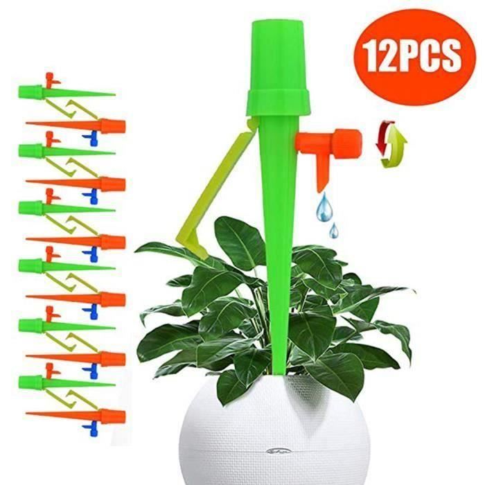 Lot De 9 Arroseurs Automatiques Pour Plantes - Valve Réglable, Pour Bouteilles, Intérieur/extérieur