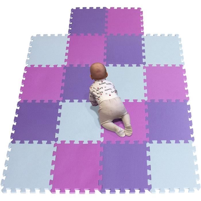 Tapis Mousse bébé Puzzle de Sol Bebe Tapis pour Dalle Jeu Enfant