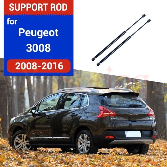 Tiges de support hydrauliques pour porte arrière de voiture, pour Peugeot 3008 I 2008 – 2016, accessoires 2 p