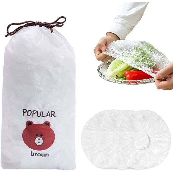 300 Pièces Sacs De Conservation Frais Couvercles De Couvertures Alimentaires Reutilisable Sacs