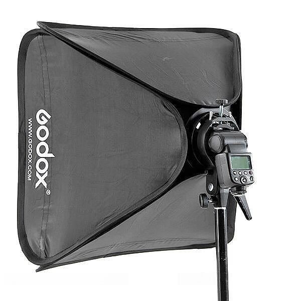 Godox 80/ x 80/ cm Pliable Flash Bo/îte /à Lumi/ère kit avec S-Type Support Bowens Support de Fixation pour Appareil Photo Flash Speedlight Studio Photo