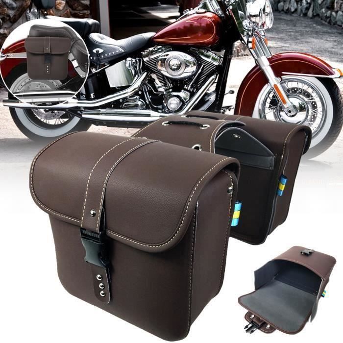 2 étiquettes De Bagage En Cuir PU - Noir Et Marron, Sangle Réglable, Boucle Avion - Protection Vie Privée, 7x11 Cm