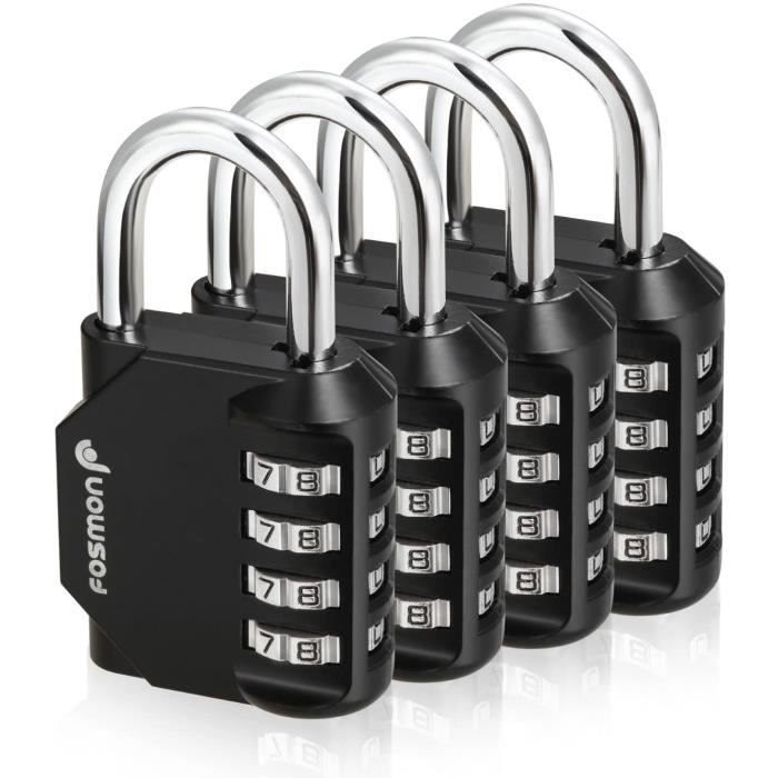 4 Chiffres Cadenas à Code Combinaison Serrure Sécurité Casier Boite Lock Padlock 