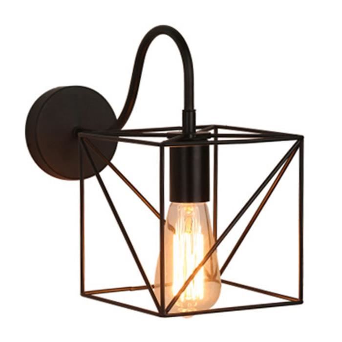 Wallpaper Camio Applique Murale Vintage Industriel Cage Cube En Metal Free