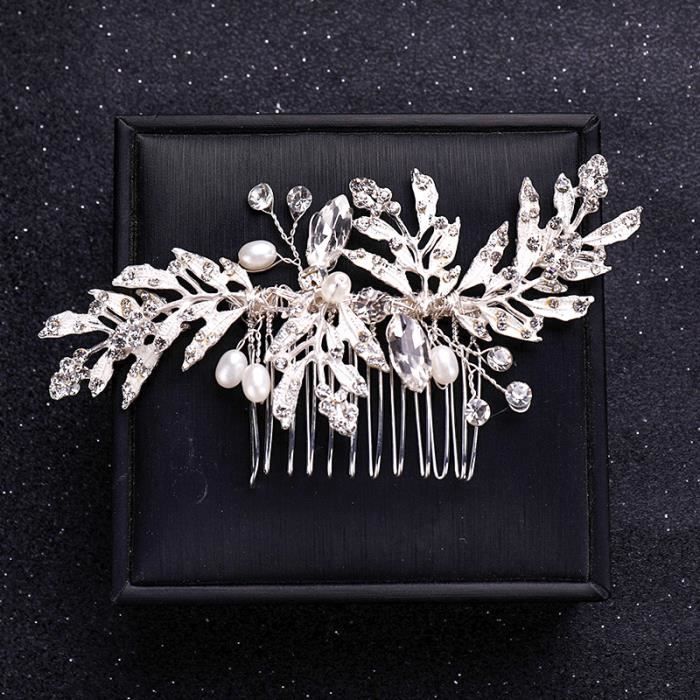 Épingle à Cheveux Mariée Fleur Plume Violet/blanc - Neuf Avec étiquette Pour Mariage