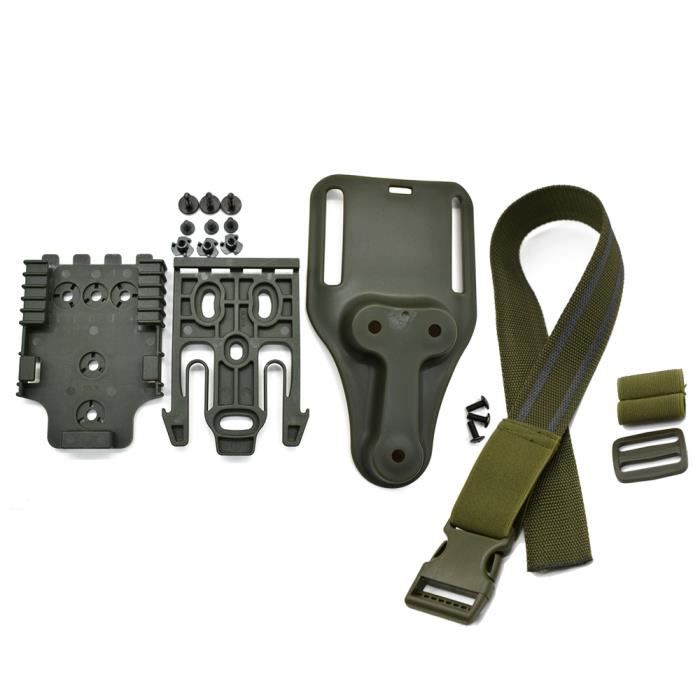 MASUNN Gauche À Droite Ceinture Étui avec Molle Plate-Forme pour Glock 17 18 19 22 23 31 - Tan