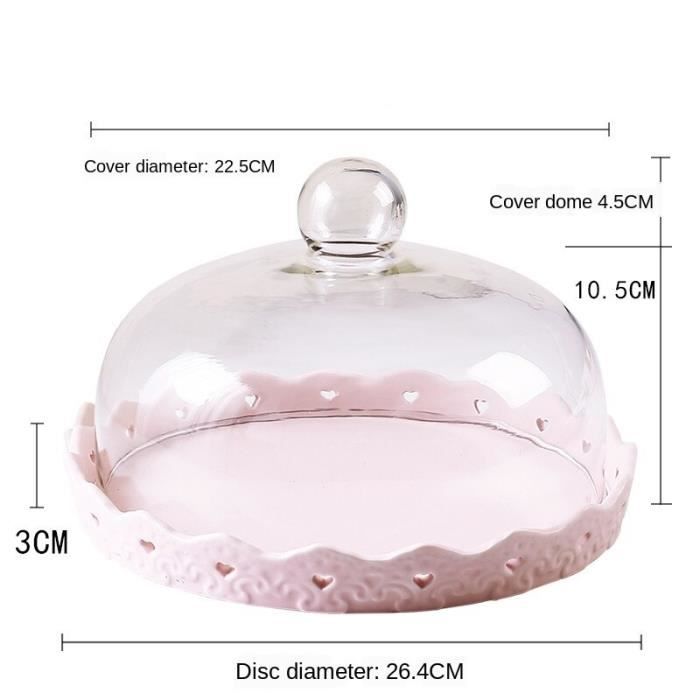 Plat Rond à Compartiments Avec Couvercle - Pour Apéritifs Ou Gâteaux, Occasion Bon état