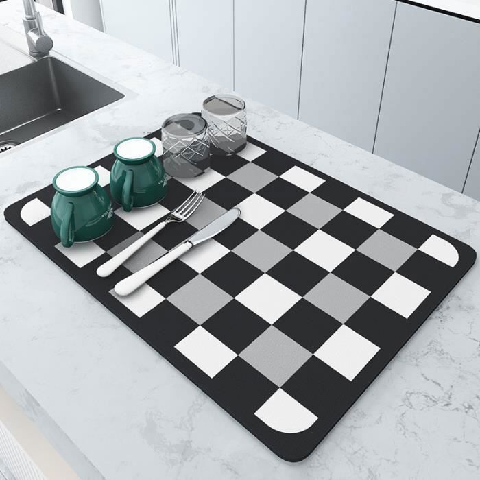 Tapis De Séchage En Silicone Pour Vaisselle 40,1x30,5 Cm - Antidérapant, Résistant à La Chaleur - Cuisine