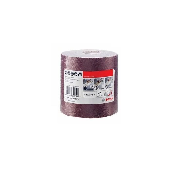 BOSCH Rouleau de ponçage pour bois et peinture 93 mm x 5 Réf 2609256B73 - vue 2