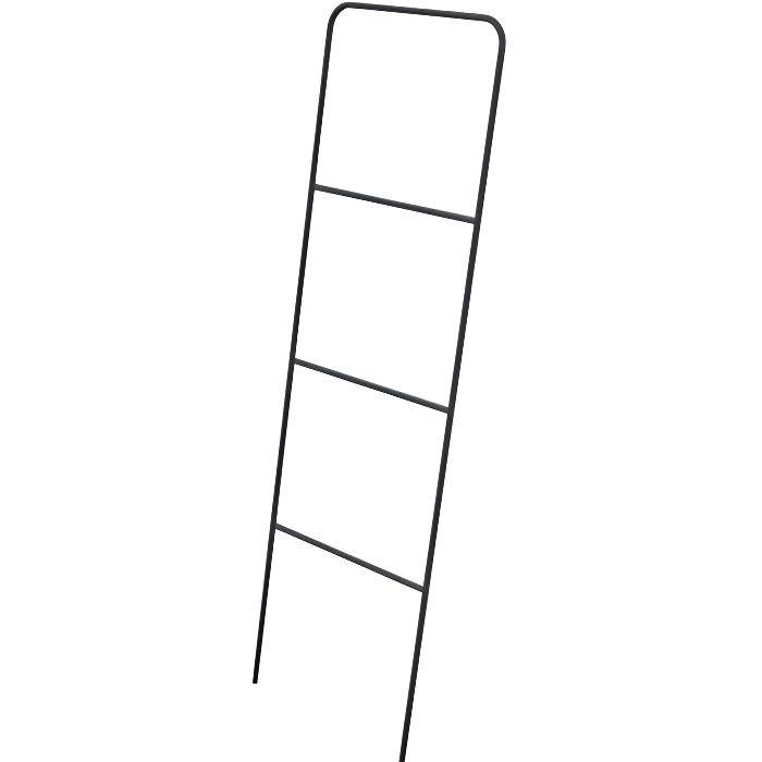 Porte-serviettes échelle Minimalist - Métal noir - 4 niveaux - 150x45x1cm