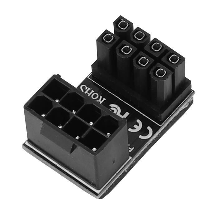 Adaptateur 12VHPWR 180, Connecteur D'alimentation GPU 16 Broches Pour