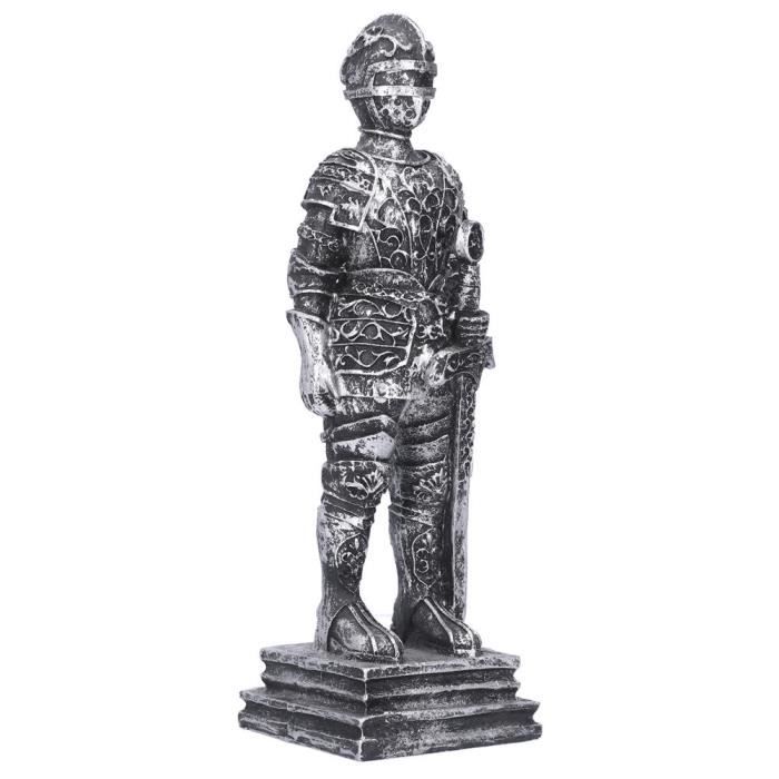 Lot De 4 Figurines Chevaliers Et Guerriers Médiévaux - Résine D'art - Occasion BON/TBE