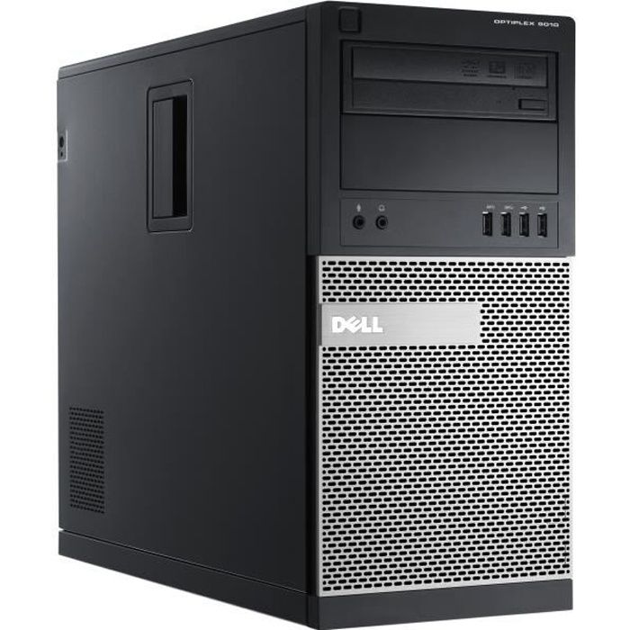 Pc de bureau Dell 9020 Tour – i7-4770 – 8Go – 2To – Windows 10