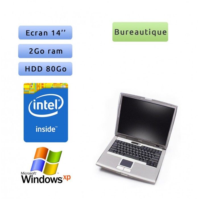 PC portable Dell Windows XP 32bits - Port Série COM RS232 Port - Dual Core 2GB 80GB 14 - Ordinateur - Dell
