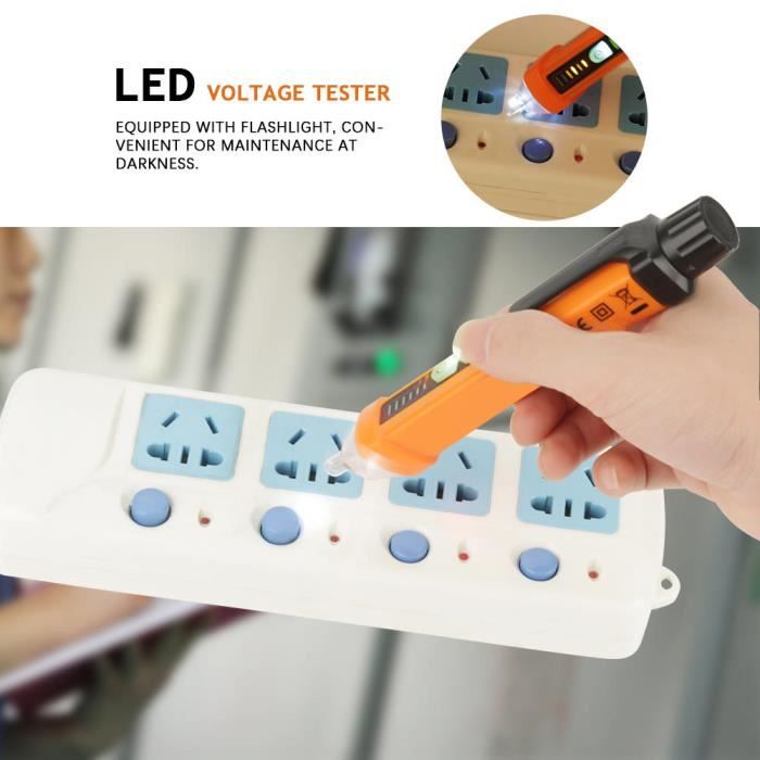 Testeur De Tension Clôture Électrique 200-15000V – Détecteur LCD Multi-Lumière ABS Cuivre 15KV
