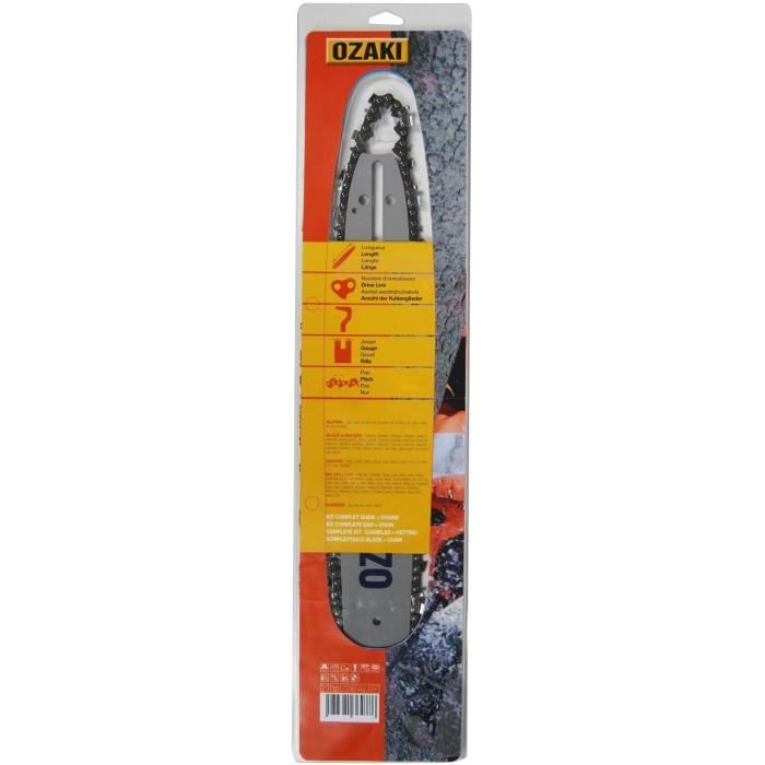 Guide OZAKI 40 cm montage H + Chaîne