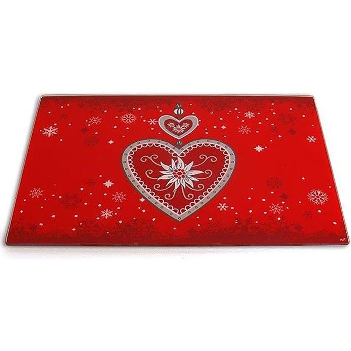 Fraise motif Cuisini/ère Protection en verre 2/ x 29/ x 52/ pour vitroc/éramique//induction