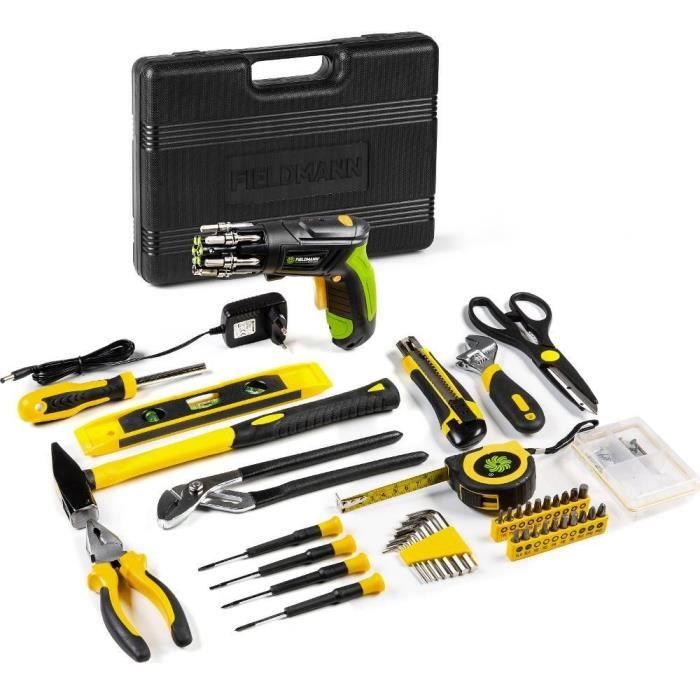 Jeu d’outils avec tournevis sans fil Fieldmann FDG 5018 108AR