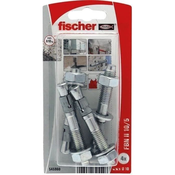 FISCHER - Goujons fbn ii 10/5-4k blister de 10