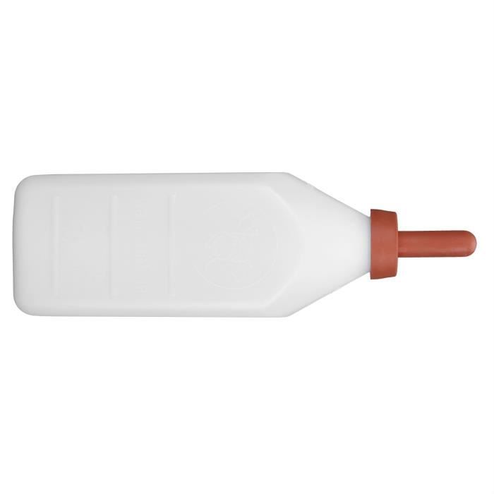 Bouteille De Lait De Veau 4L, Biberon D'allaitement D'alimentation En Eau De Lait De Veau Avec Poignée Mamelon Détachable Pour Le Bétail De La Ferme