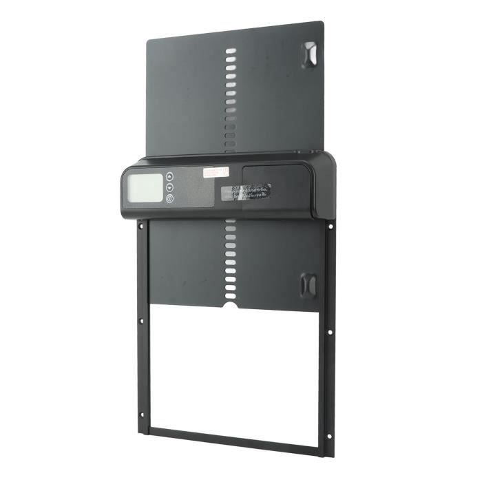 Porte de poulailler automatique Porte automatique de poulailler avec minuterie en alliage d'aluminium IP45 étanche affichage YS002