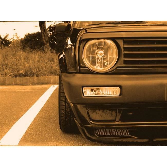 Lame Supérieure Calandre Pour VW Golf 2 | 16V 1984-1991 | Plastique ABS | Prête à Peindre | Look Rétro
