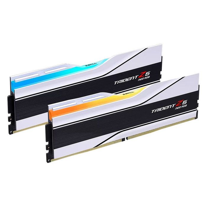 G.Skill Trident Z5 Neo RGB Series 32 Go (2x 16 Go) DDR5 6000 MHz CL30 - Blanc - Kit Dual Channel 2 barrettes de RAM DDR5 PC5-48000