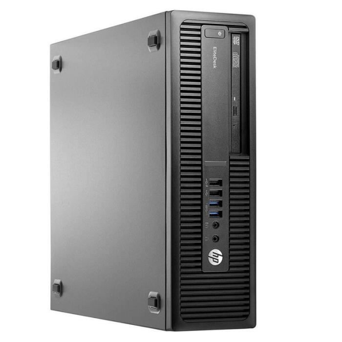 PC HP EliteDesk 800 G2 SFF Intel Core i3-6100 RAM 32Go SSD 480Go Windows 10 Wifi