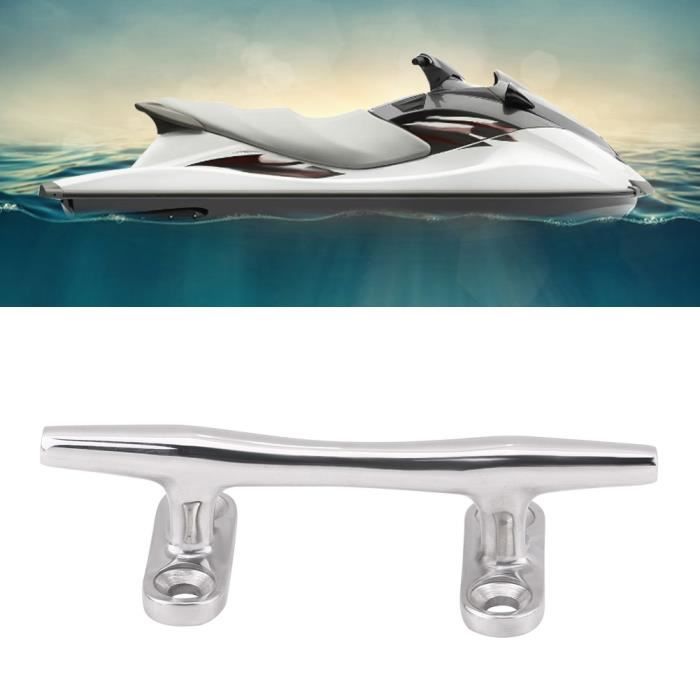 4 Taquets De Bateau PRIOstahl 200mm Acier Inox V4A - Taquets D'Amarrage Ronde 4 Trous