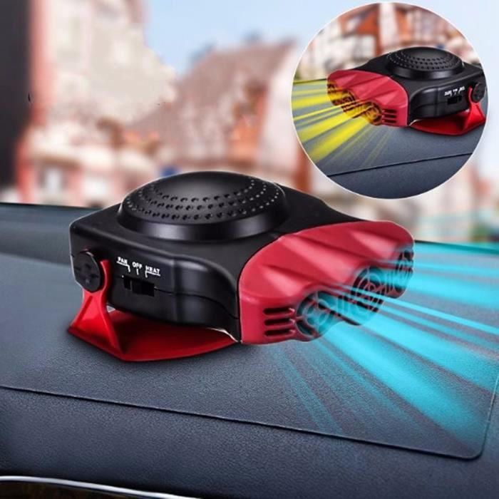 2 En 1 12V 150W Auto Voiture Chauffe Portable Ventilateur de