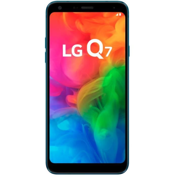 Vente Téléphone portable LG Q7, 14 cm (5.5"), 3 Go, 32 Go, 13 MP, Android 8.1, Bleu pas cher Vente Téléphone portable LG Q7, 14 cm (5.5"), 3 Go, 32 Go, 13 MP, Android 8.1, Bleu pas cher