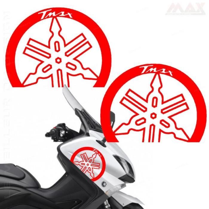 2 stickers YAMAHA Diapason - ROUGE - Tmax T-max T Max 500 530 Sticker Adhésif Autocollant YLY13