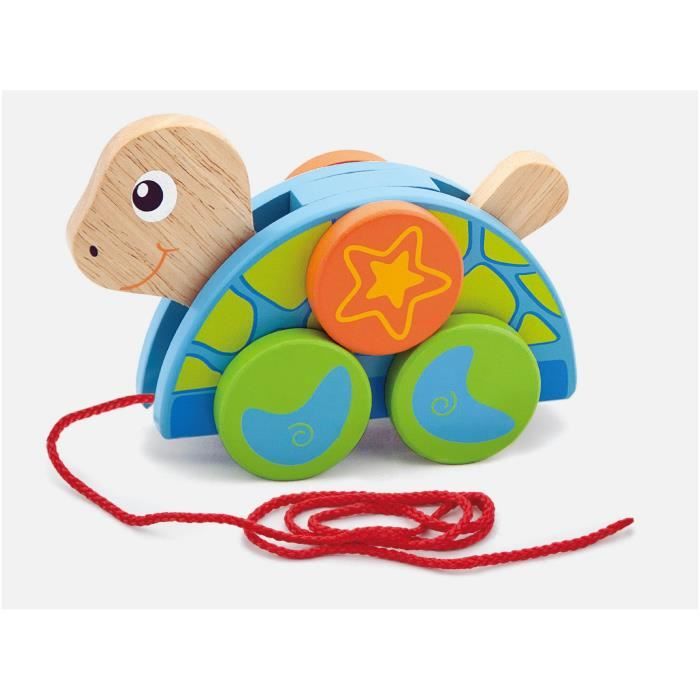 jouets à tirer en bois