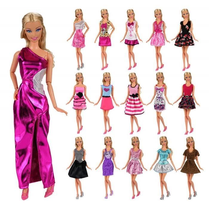 Miunana 12 Robes De Livraison Aléatoire Pour Barbie Poupée Cdiscount