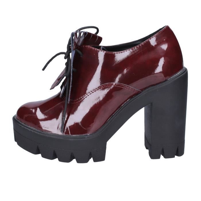 bottine noir vernis femme