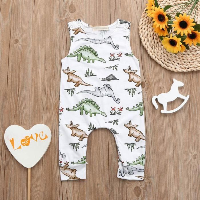 Body Bébé Manches Longues Ours Cartoon + Chapeau - Barboteuse Bébé Garçon Fille Naissance Imprimé Mignon (Lot Tenues)