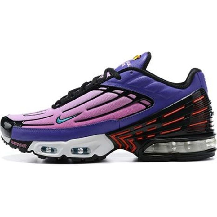 Baskets Nike Air Max TN 3 TXT Femme de Entrainment Pour Running Violet Noir  - Cdiscount Sport