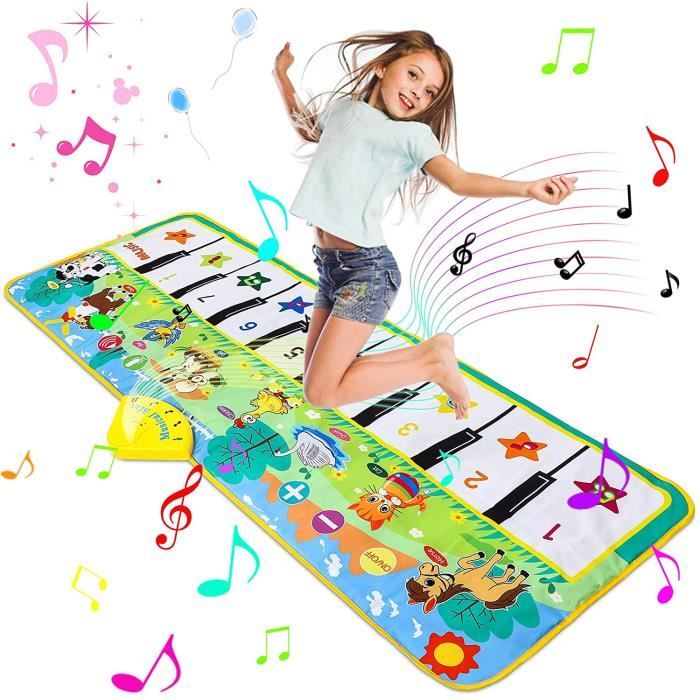 Acheter Tapis de piano pour tout-petits 1-3,44 X 20 Tapis de danse à  double clavier avec 20 touches avec 8 sons d'instruments, jouets éducatifs  d'apprentissage, cadeaux pour bébé