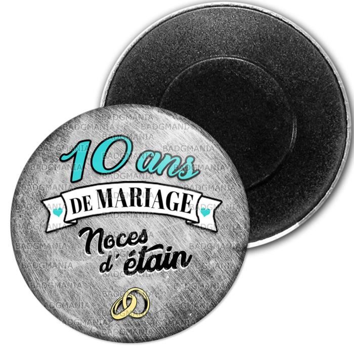 Magnet Aimant Frigo 5 9 Cm 10 Ans De Mariage Noces D Etain Anneaux Anniversaire Mariage Cdiscount Maison Magnet Aimant Frigo 5 9 Cm 10 Ans De Mariage Noces D Etain Anneaux Anniversaire Mariage Cdiscount Maison