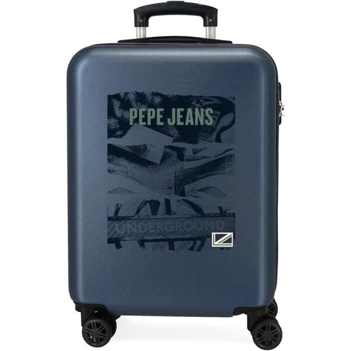 Visiter la boutique Pepe JeansPepe Jeans Nolan Valise de cabine blanche 40 x 55 x 20 cm rigide ABS fermeture TSA intégrée 38,4 L 2 kg 4 roues doubles bagage à main 